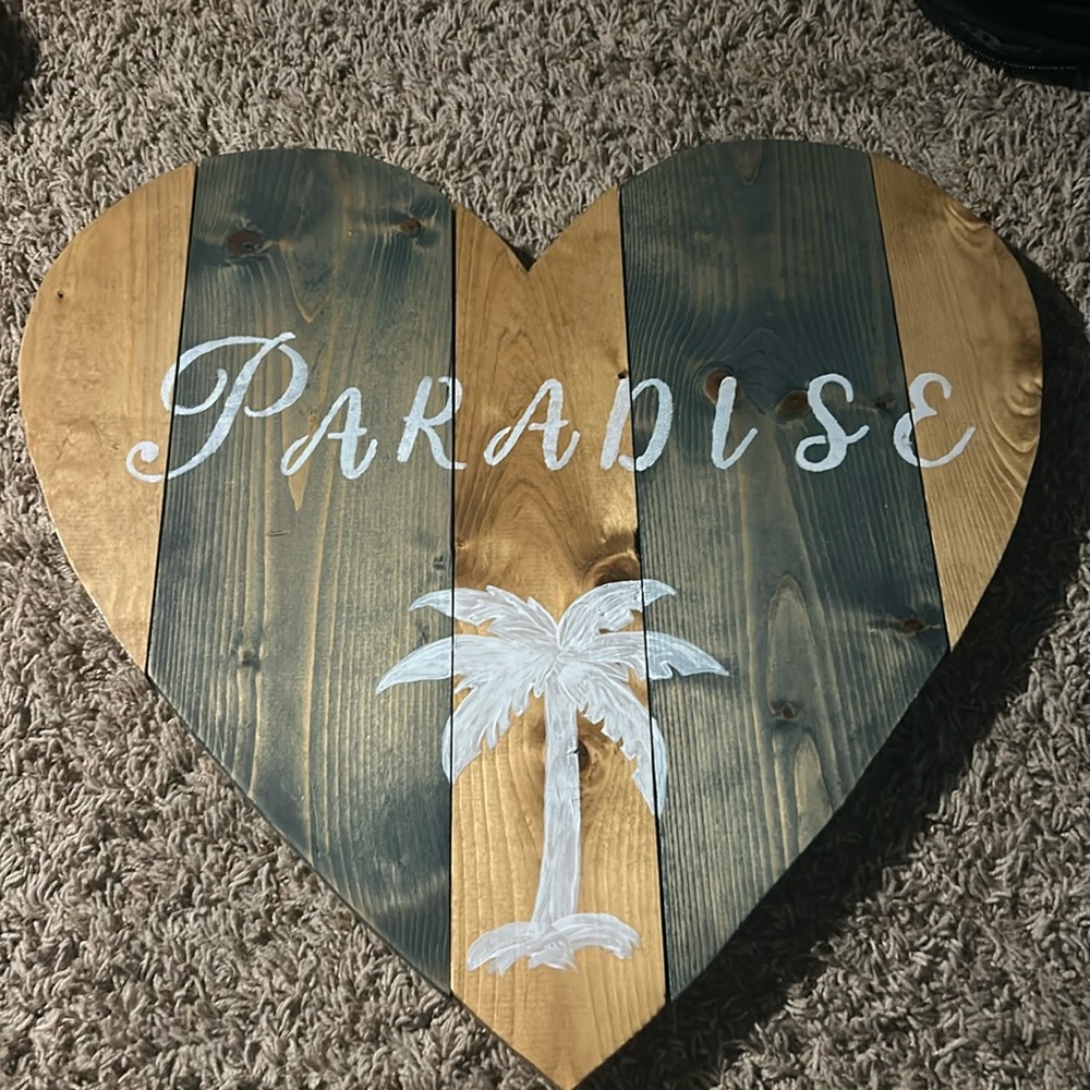 Wood painting, wall decor